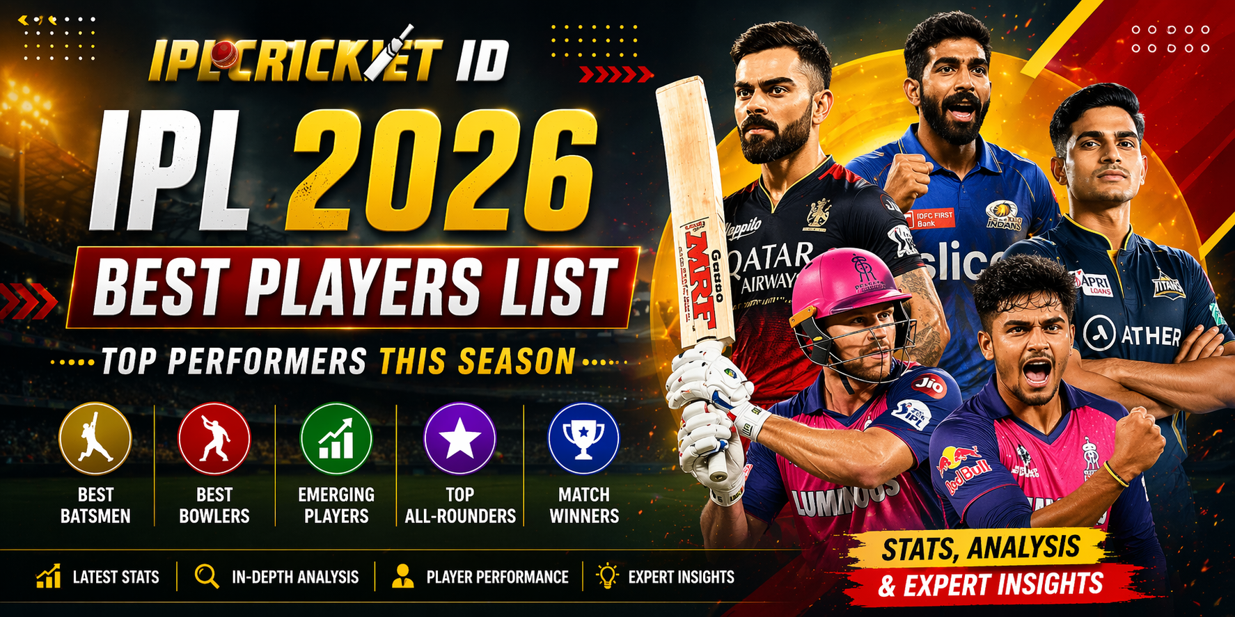 IPL 2026 Best Players List – Top Performers & Star Players