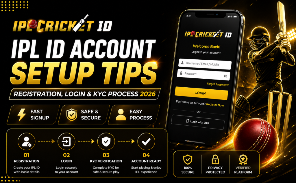 IPL ID Login Account Setup Tips – Registration, Login & KYC