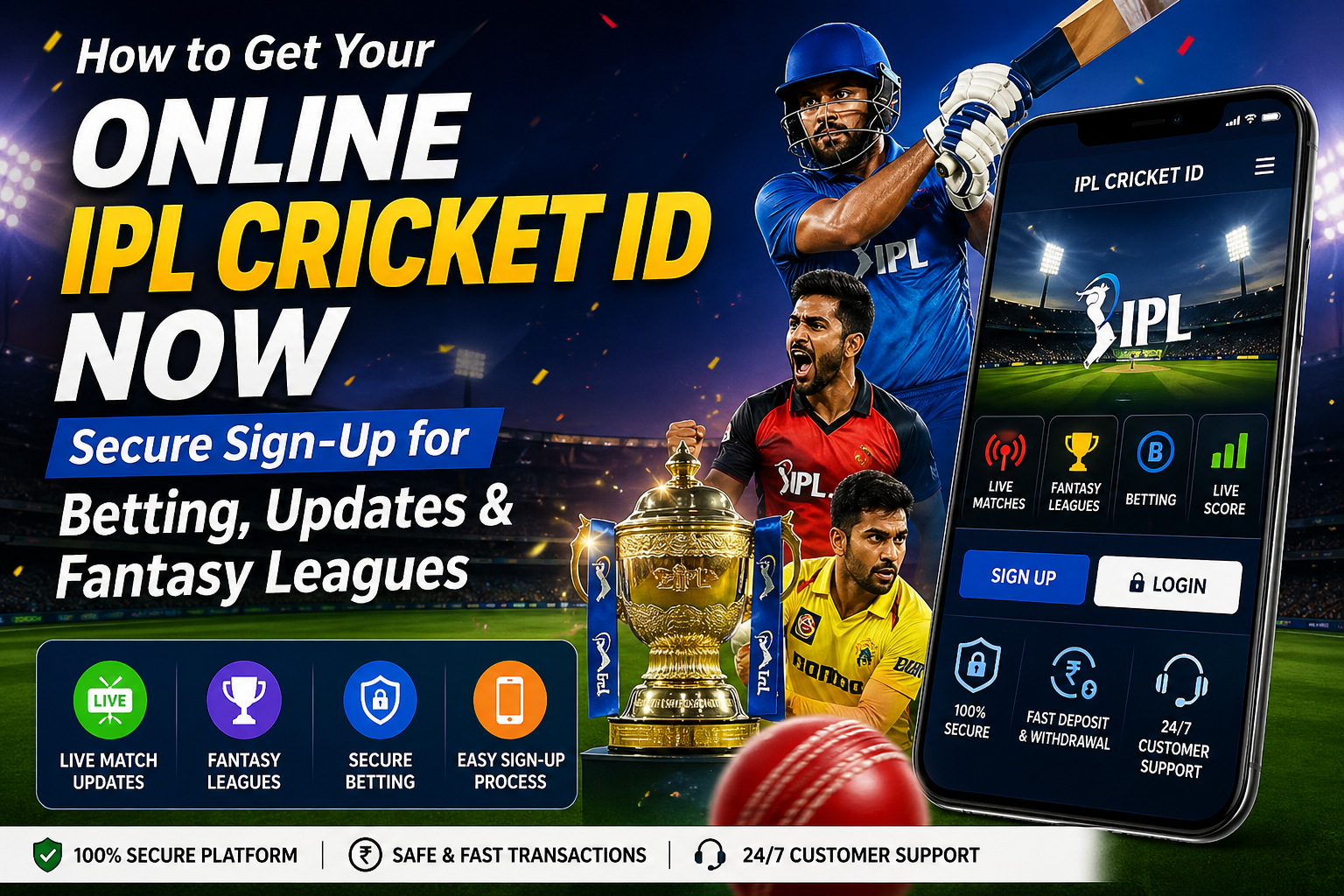 Get Your Online IPL Cricket ID Now | Secure IPL Sign-Up