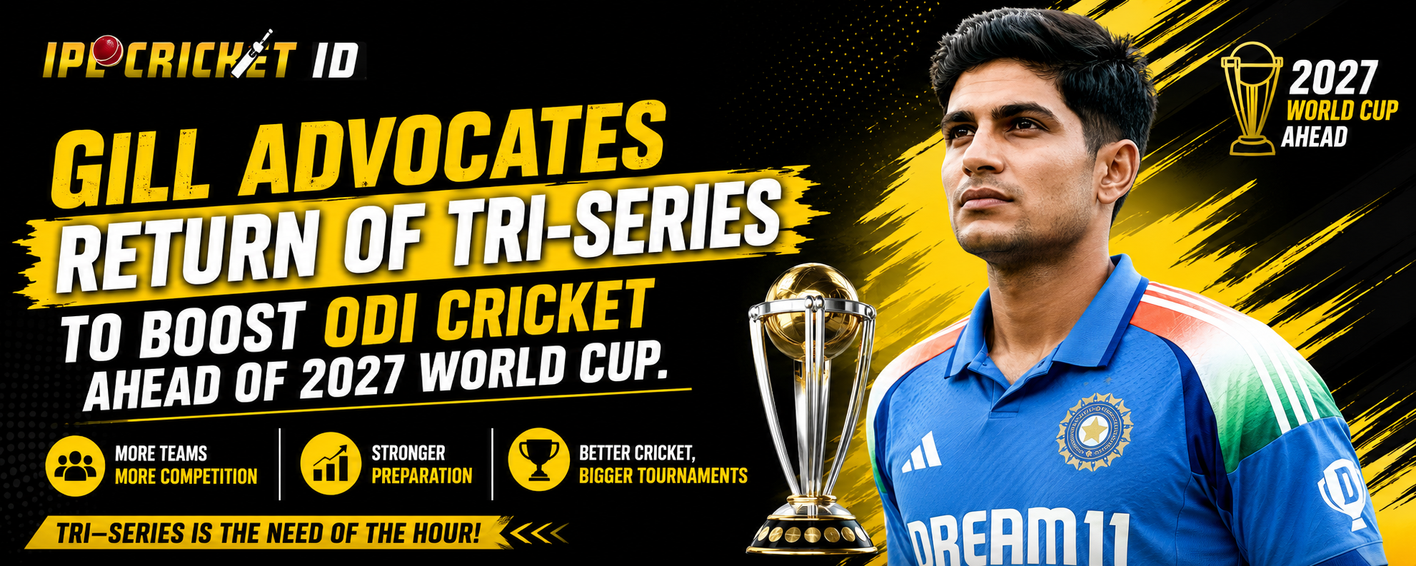 Gill Advocates Return of Tri-Series | Shubman Gill on ODI Cricket & 2027 World Cup