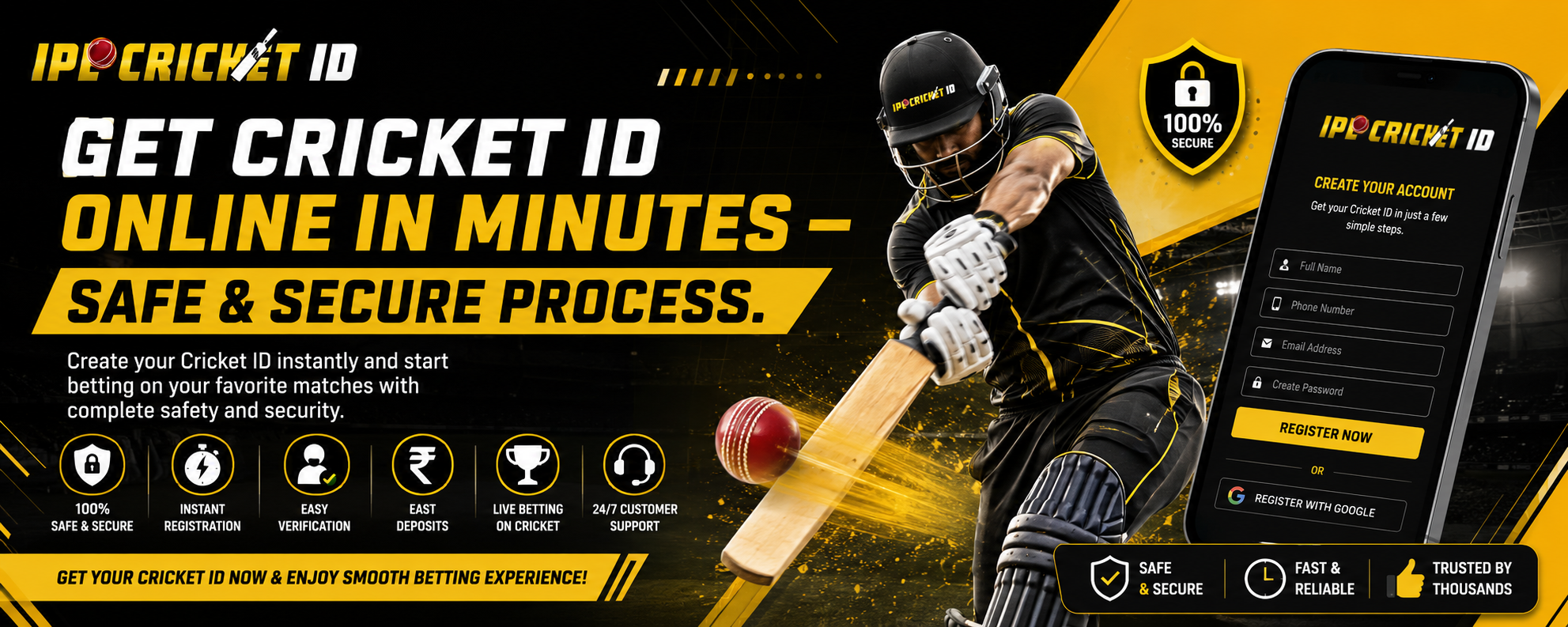 Get Cricket ID Online in Minutes