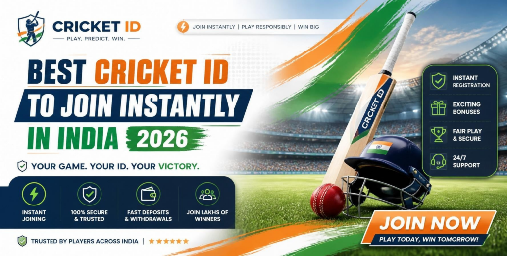 Best Cricket ID to Join Instantly in India (2026)